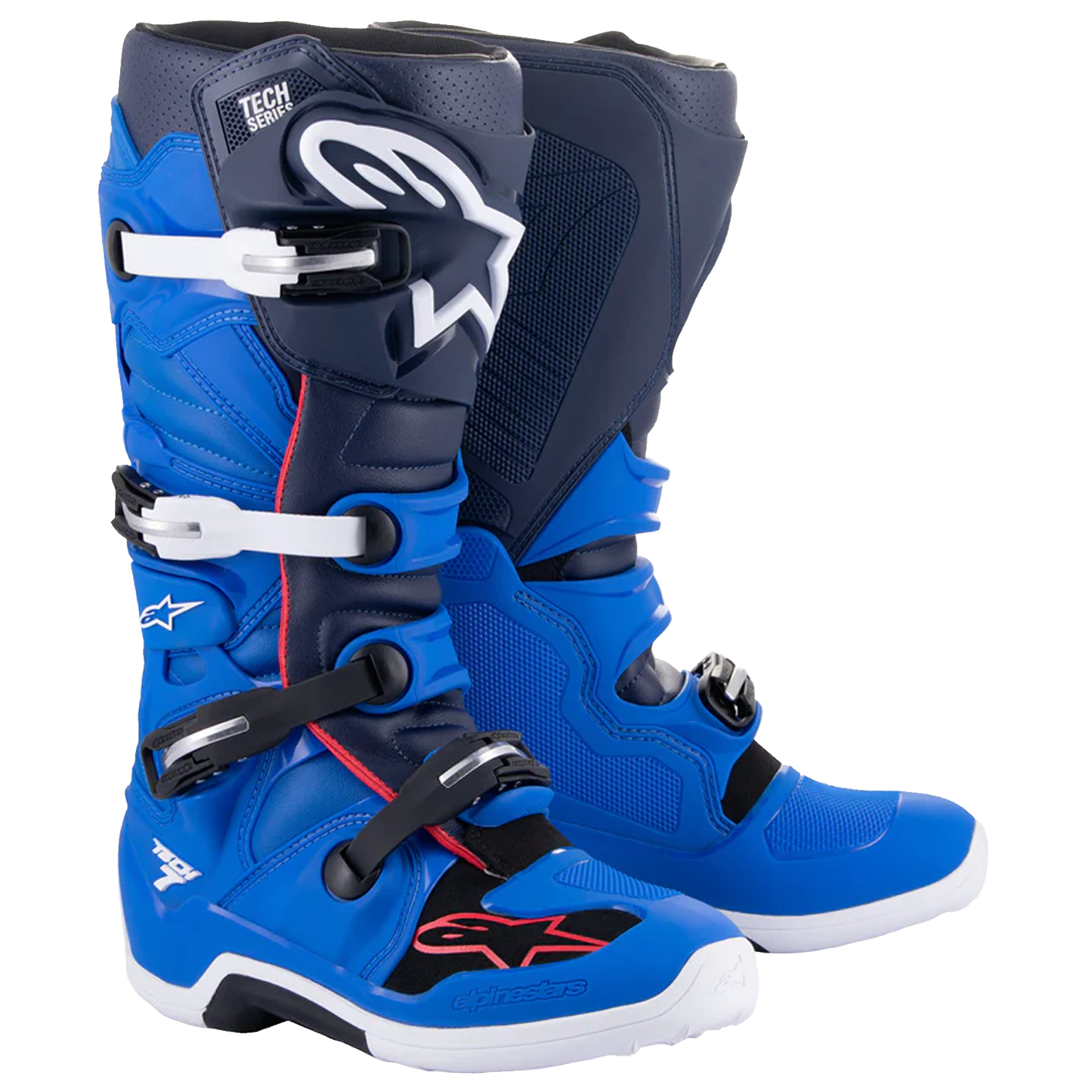 Alpinestars Tech 7 Motorcross Boots - Alpine Blue Night/Navy/Bright Red