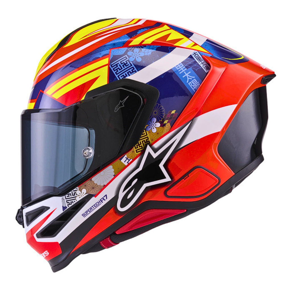 Alpinestars Supertech R7 Taiyo Furusato Red / White / Yellow Fluo Glossy Replica Edition