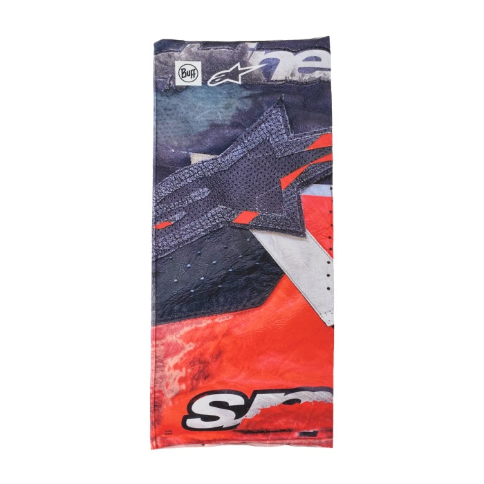 Alpinestars Buff Ignite Neck Tube - Black / Bright Red