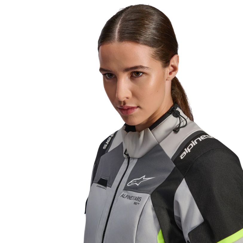 Alpinestars Alpinestars Stella Andes V4 Drystar Jacket Ice Gray Dark Gray Black Yellow Fluo - Interior View