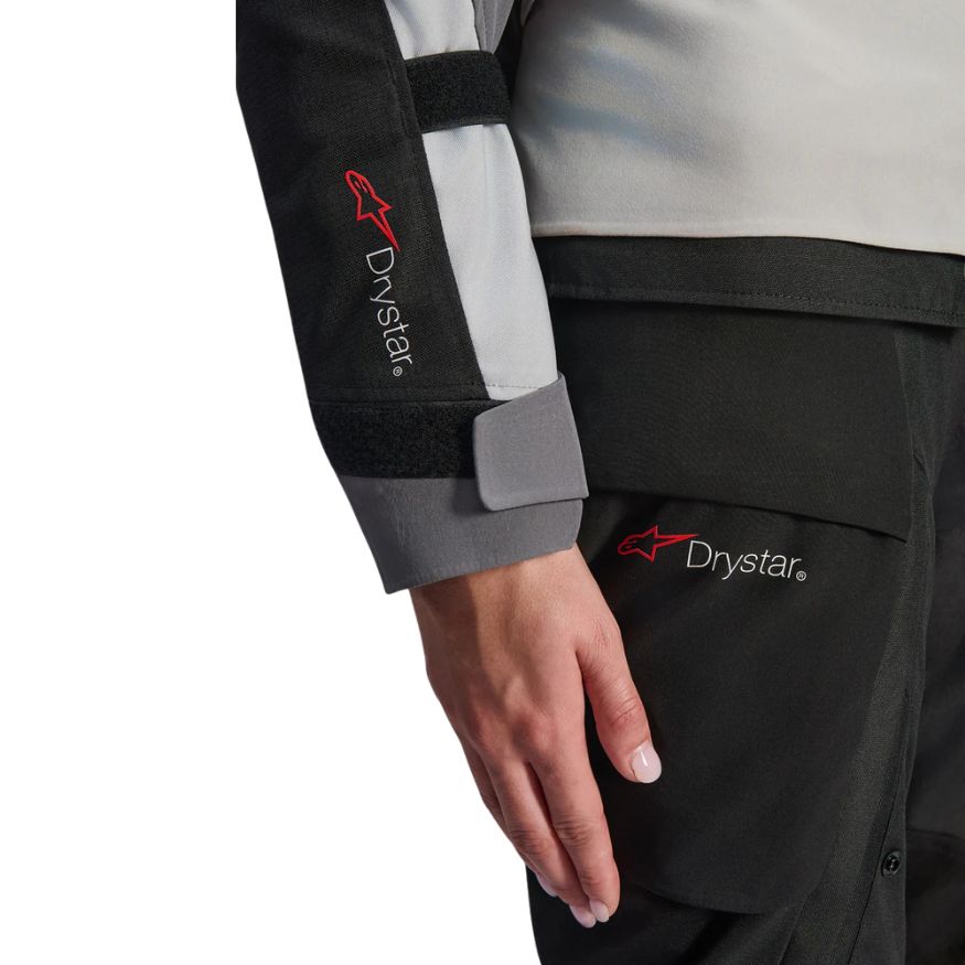 Alpinestars Alpinestars Stella Andes V4 Drystar Jacket Ice Gray Dark Gray Black Yellow Fluo - Detail View