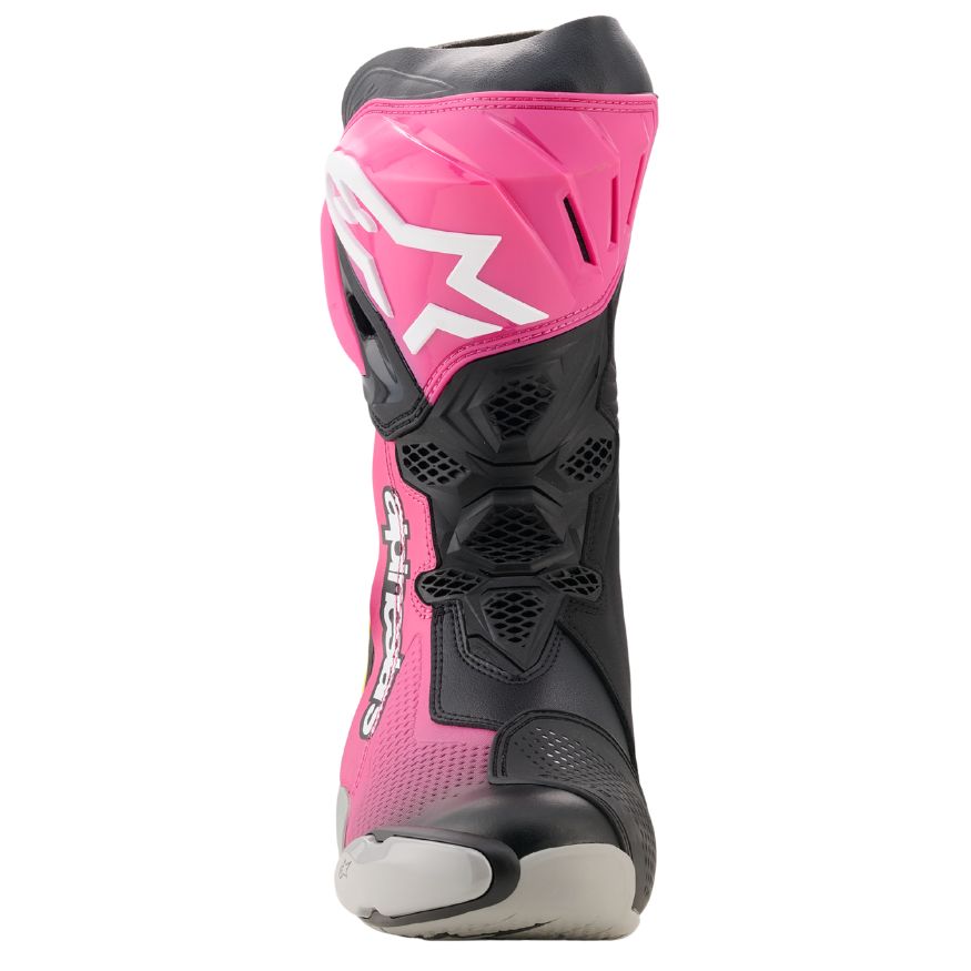 Alpinestars Alpinestars Supertech R Boots Black / Magenta / Yellow - Detail View