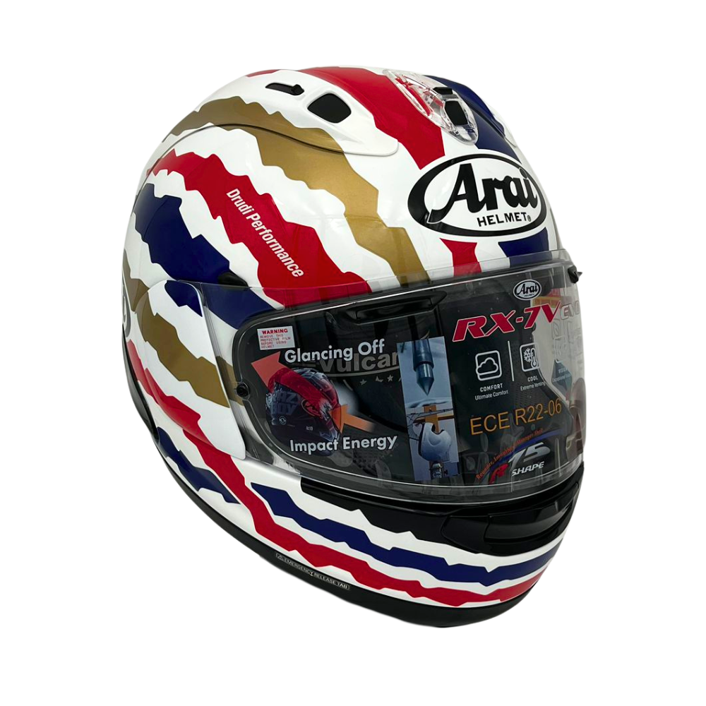 Arai RX-7V Evo Doohan Jubilee Restyle