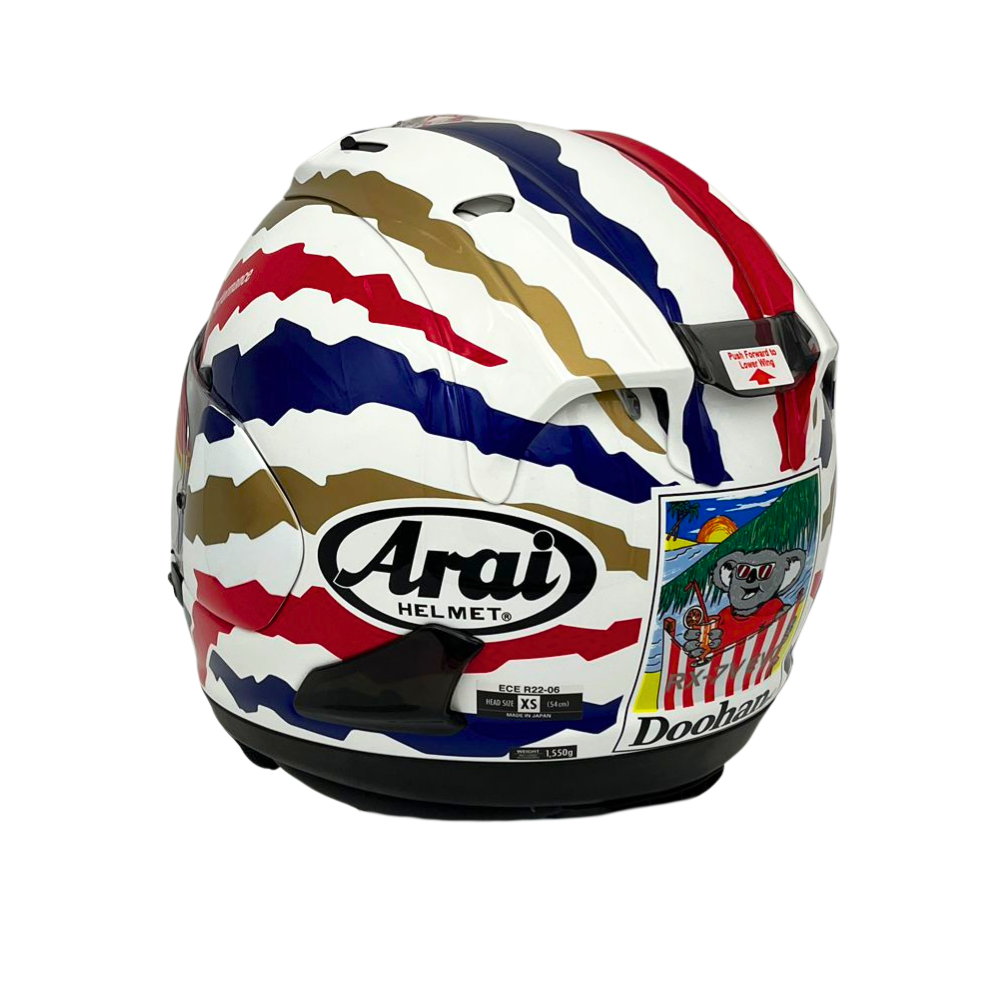 Arai RX-7V Evo Doohan Jubilee Restyle