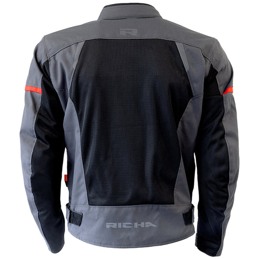 RICHA AUYAN WP JACKET LDY BLK/GREY/RED