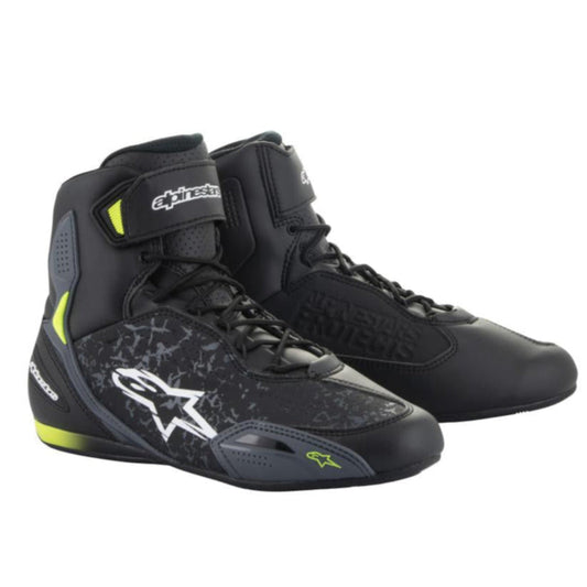 Alpinestars Faster-3 Shoes BLACK YELLOW FLUO