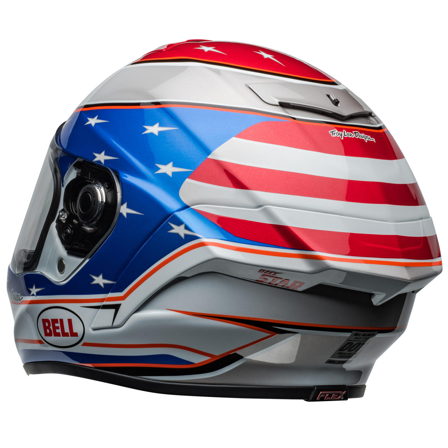 Bell Race Star Flex DLX (2024) Helmet - Beaubier 24 White/Blue