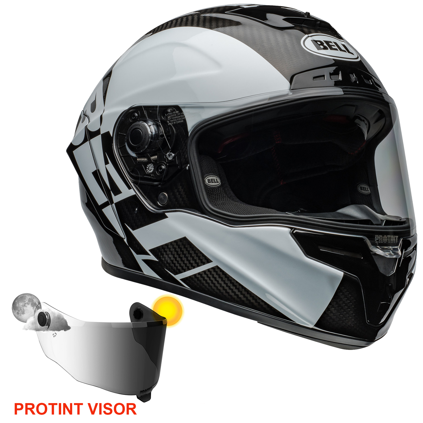 Bell Race Star Flex DLX (2024) Helmet - Offset Black/White