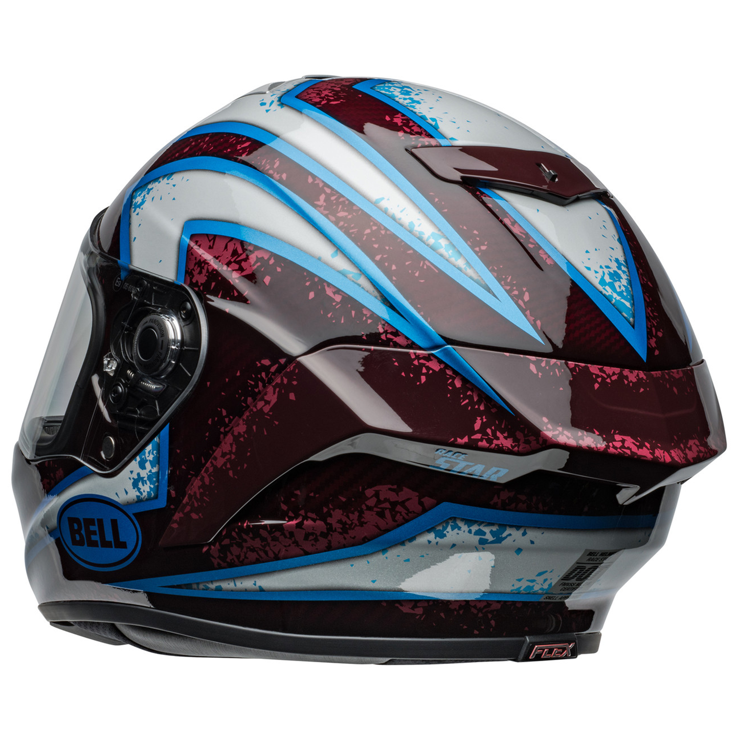 Bell Race Star Flex DLX (2024) Helmet - Xenon Red/Silver