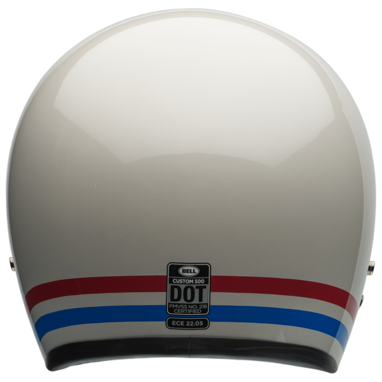 Bell Custom 500 2024 - Stripes Pearl White