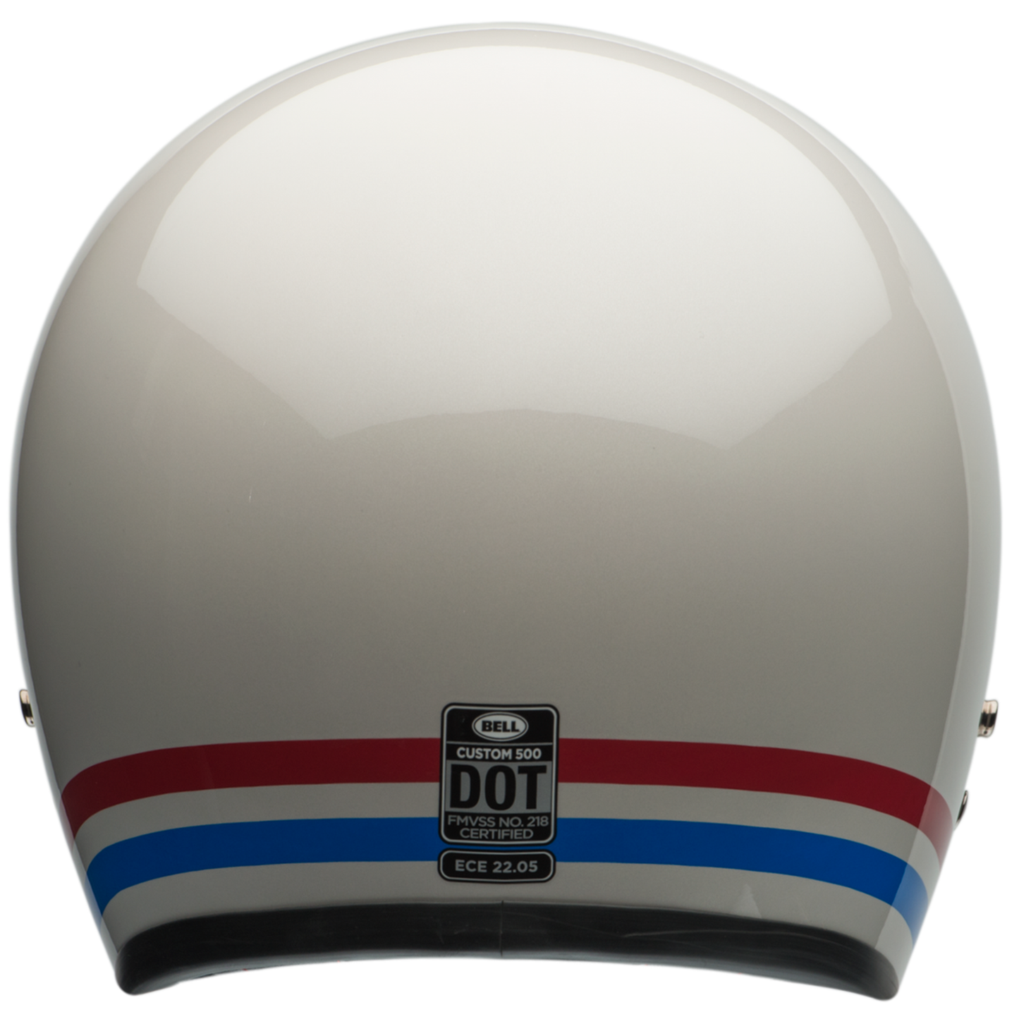 Bell Custom 500 2024 - Stripes Pearl White