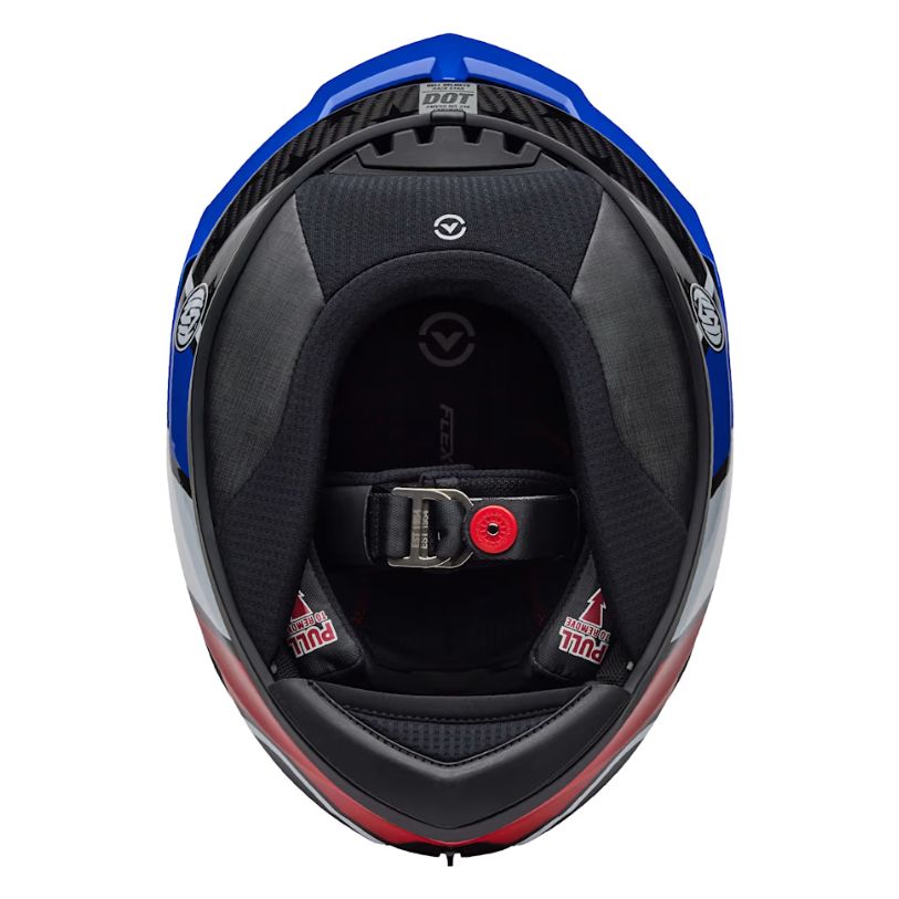 Bell Bell Race Star Flex DLX - RSD Old Glory Blue / Red - Interior View