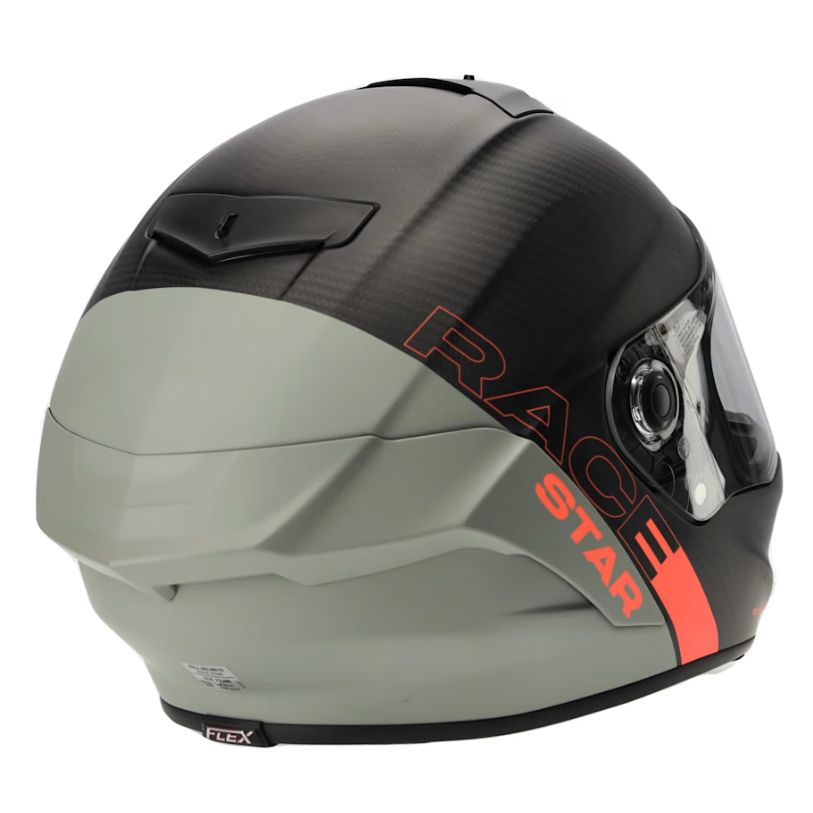 Bell Bell Race Star Flex DLX Strike ECE Orange - Side View