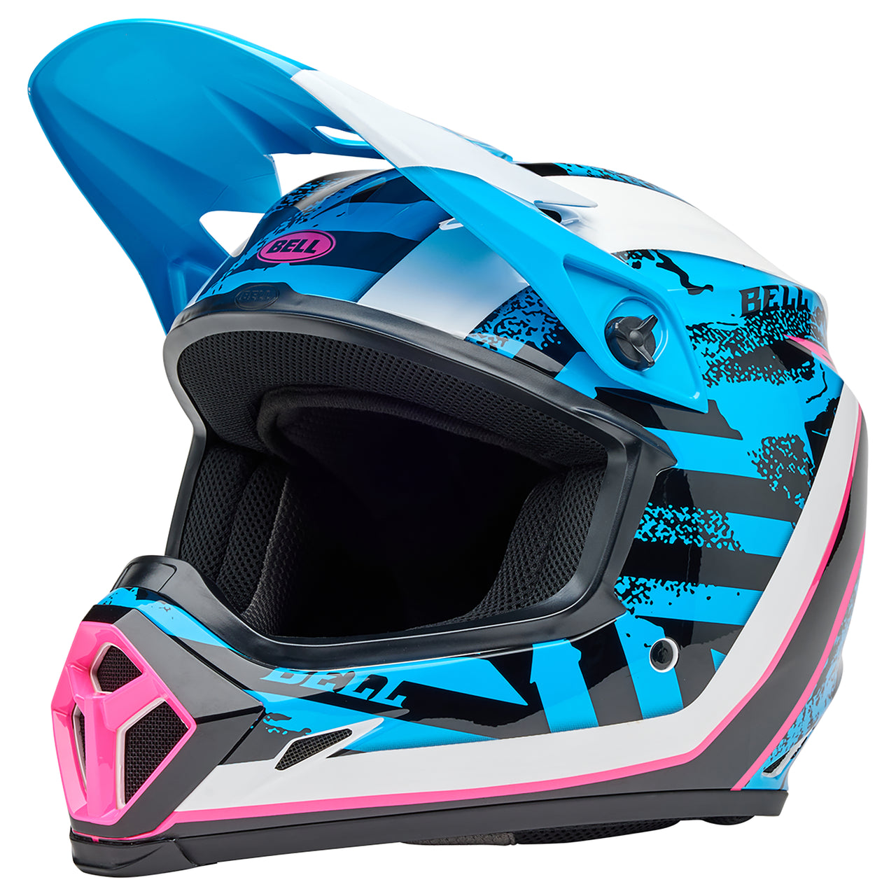 Bell MX 2025 MX-9 MIPS Adult Helmet Breakdance Blue/Pink