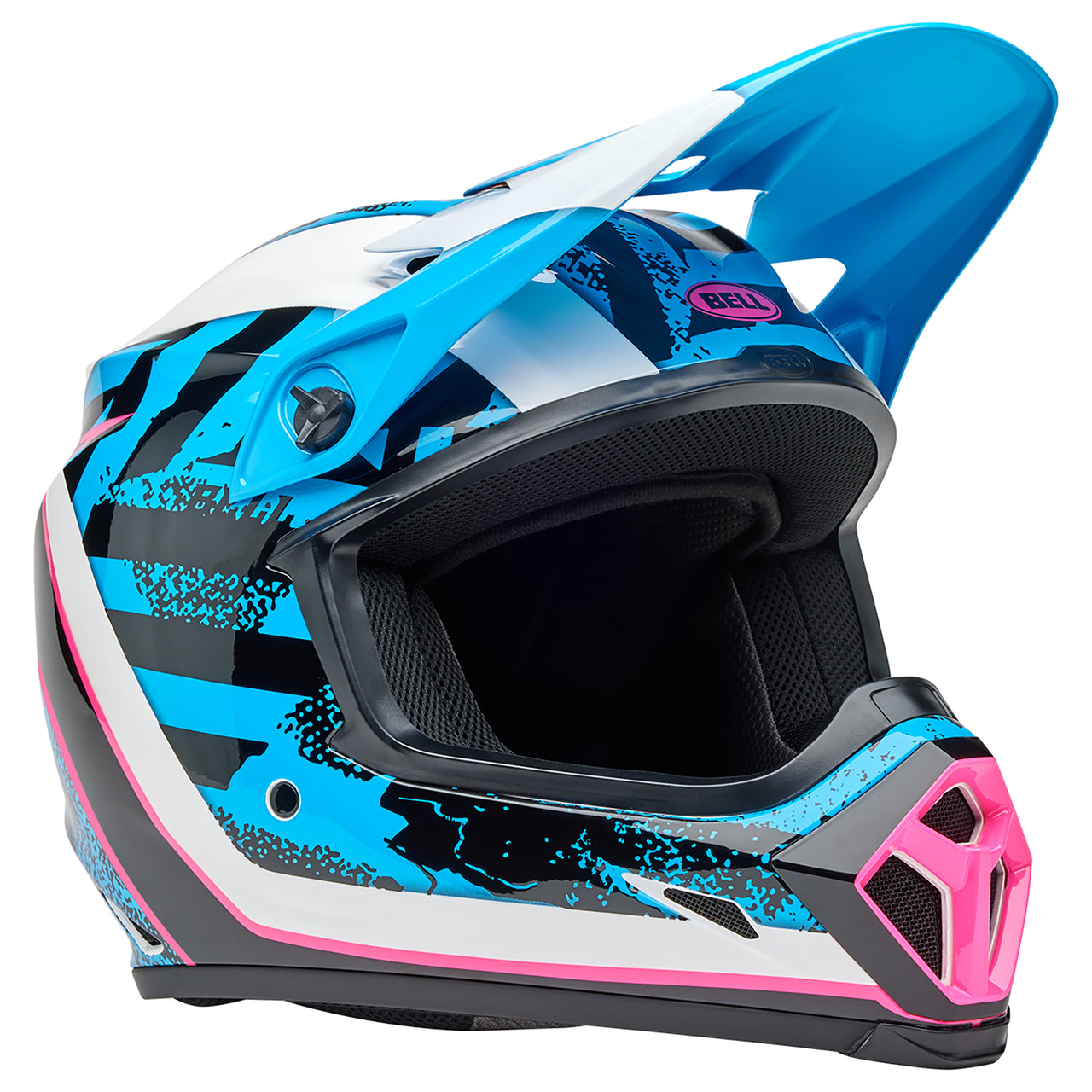Bell MX 2025 MX-9 MIPS Adult Helmet Breakdance Blue/Pink