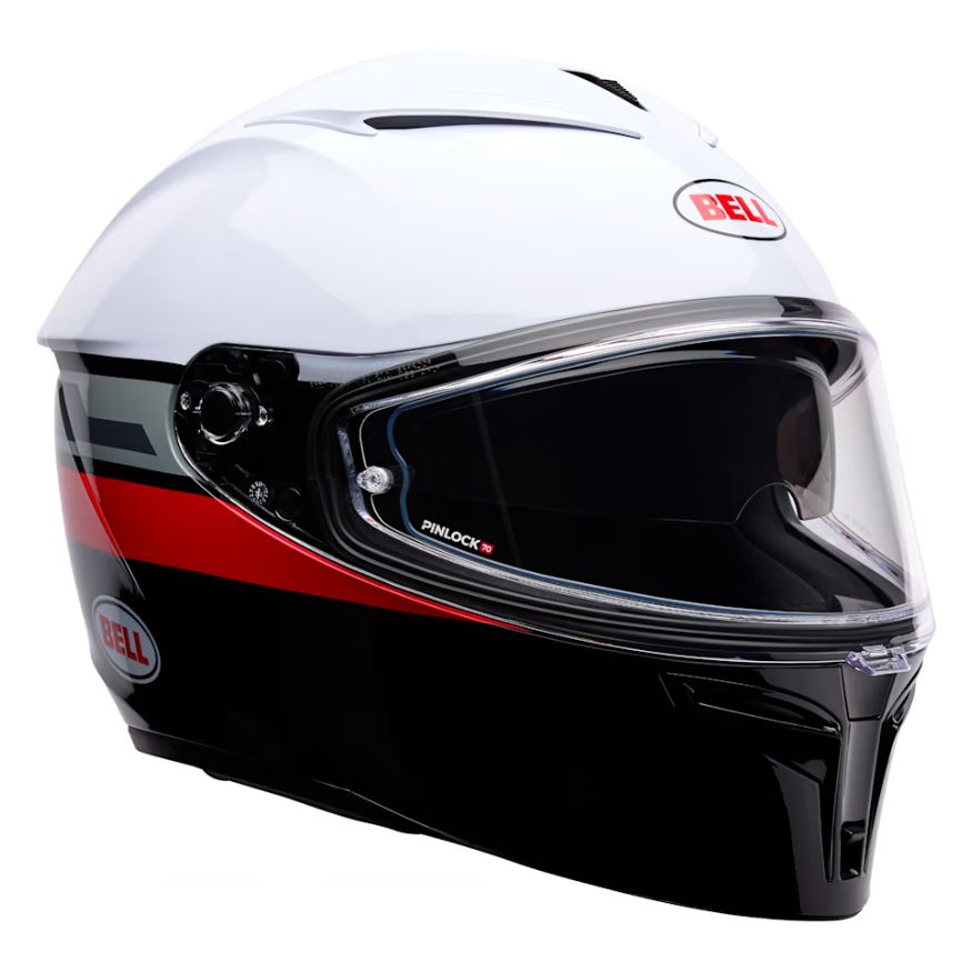 Bell Bell LITHIUM MOTION White/Red - Side View