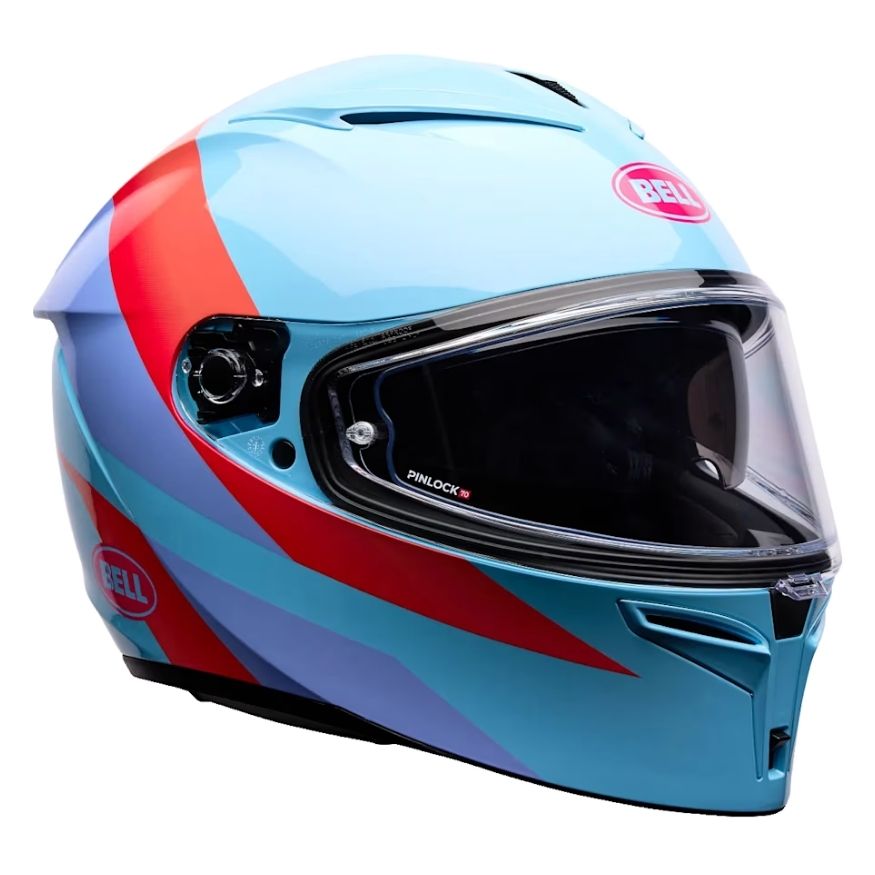 Bell Bell LITHIUM PASSION ECE Blue/Pink - Side View