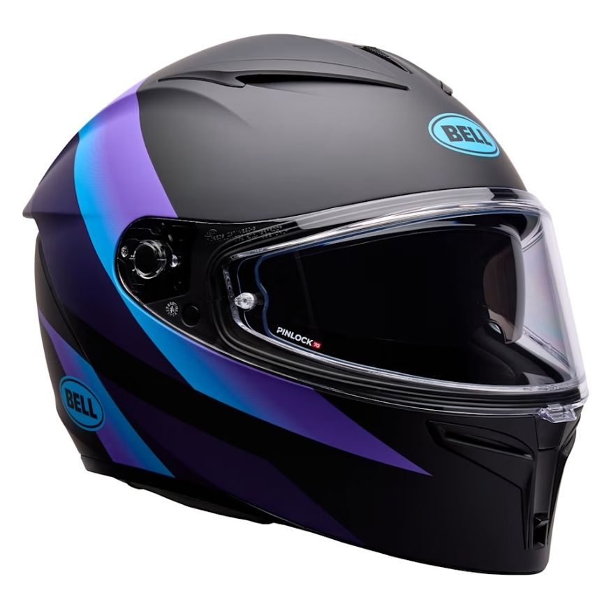 Bell Bell LITHIUM PASSION ECE Blue/Purple - Side View