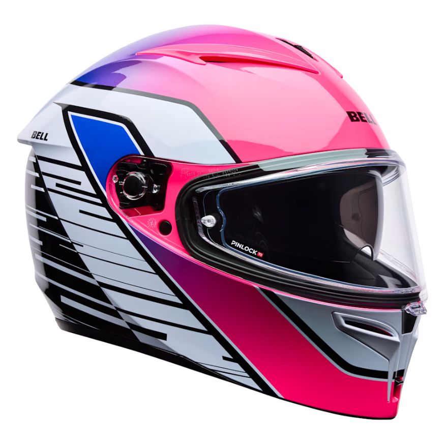 Bell Bell LITHIUM MIPS TRANSITION ECE Purple/White - Rear View