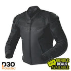 RST S1 D3O Men's Leather Jacket - Black / Black