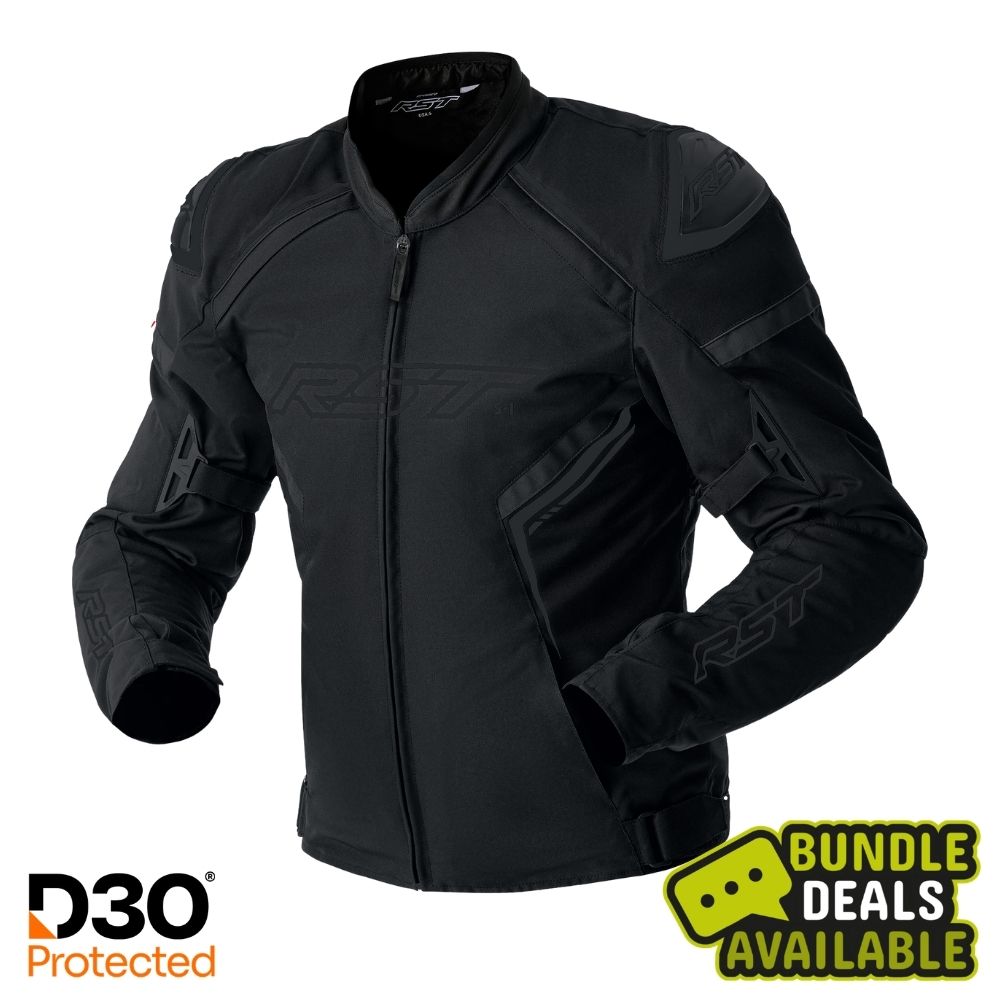 RST S1 D3O Textile Jacket - Black/Black