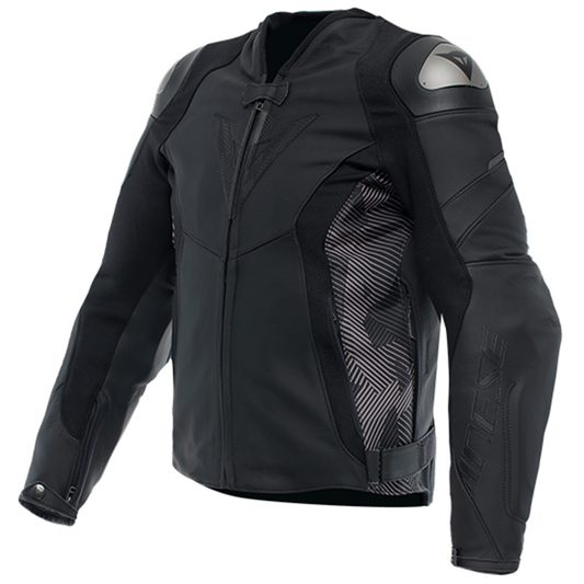 Dainese Avro 5 Leather Jacket - Black/Anthracite (604)