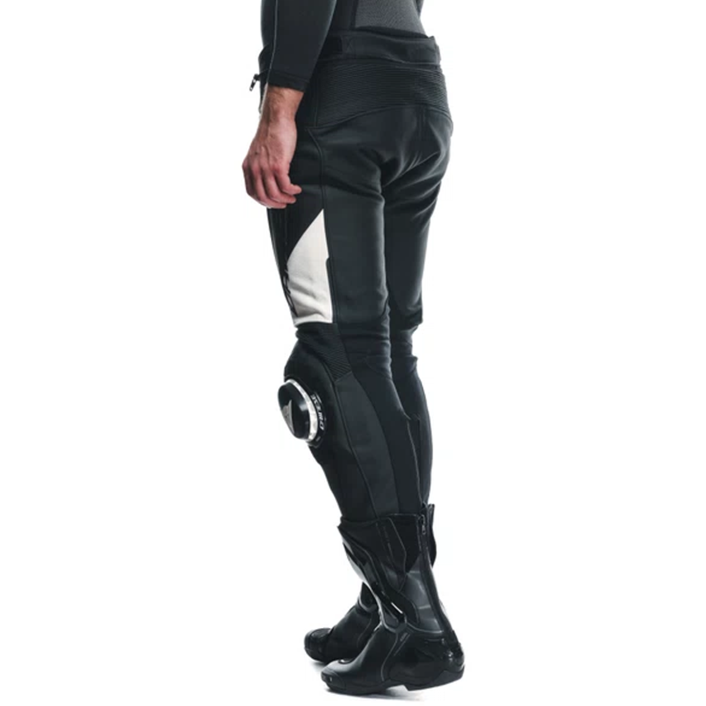 Dainese Delta 4 Leather Pants - Regular Leg - Black/White (622)