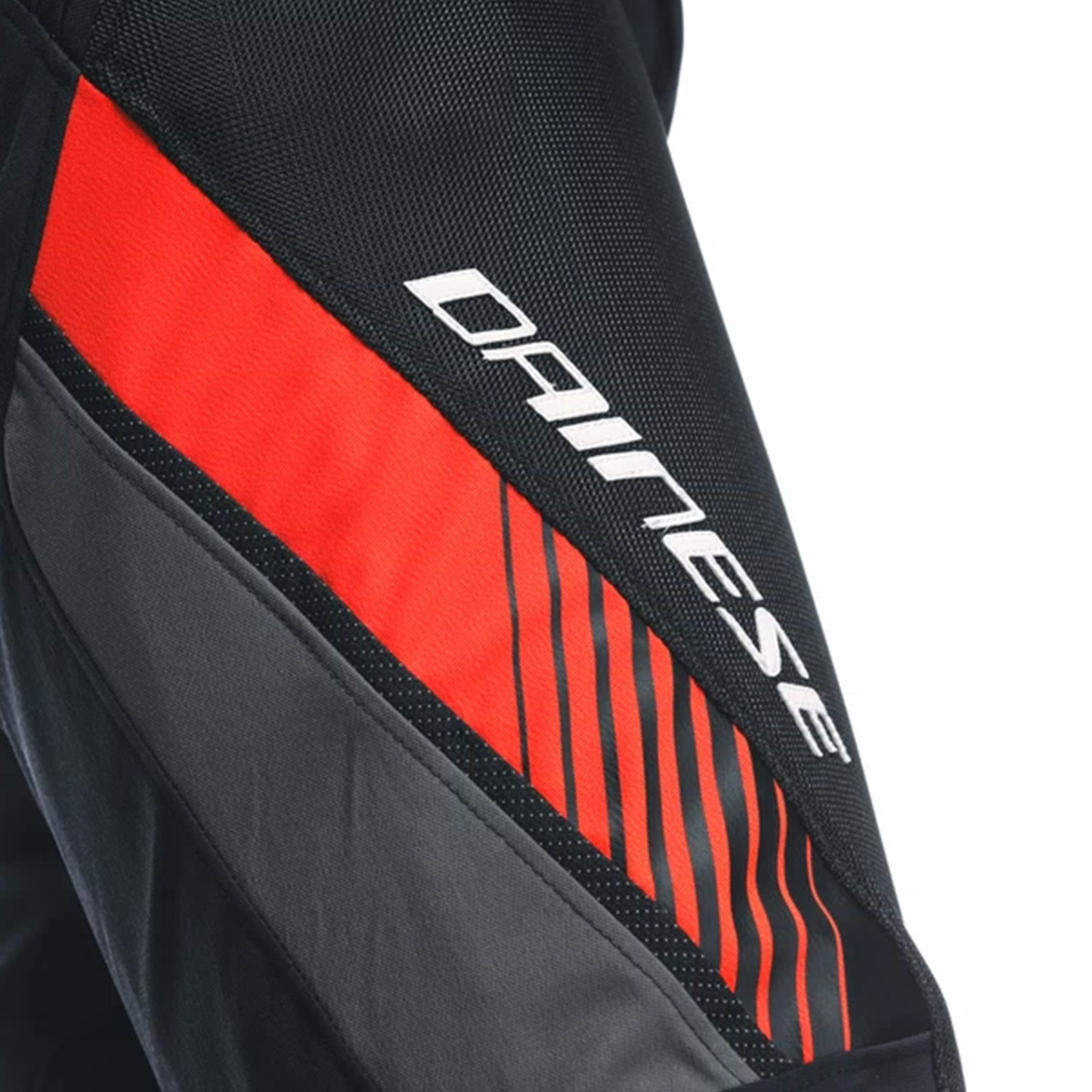 Dainese Drake 2 Air Abshell Regular Pants - Black/Flo Red (628)