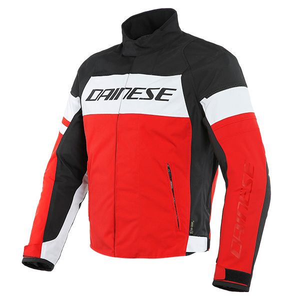 Dainese Saetta D-Dry Jacket - White/Lava Red/Black - A60