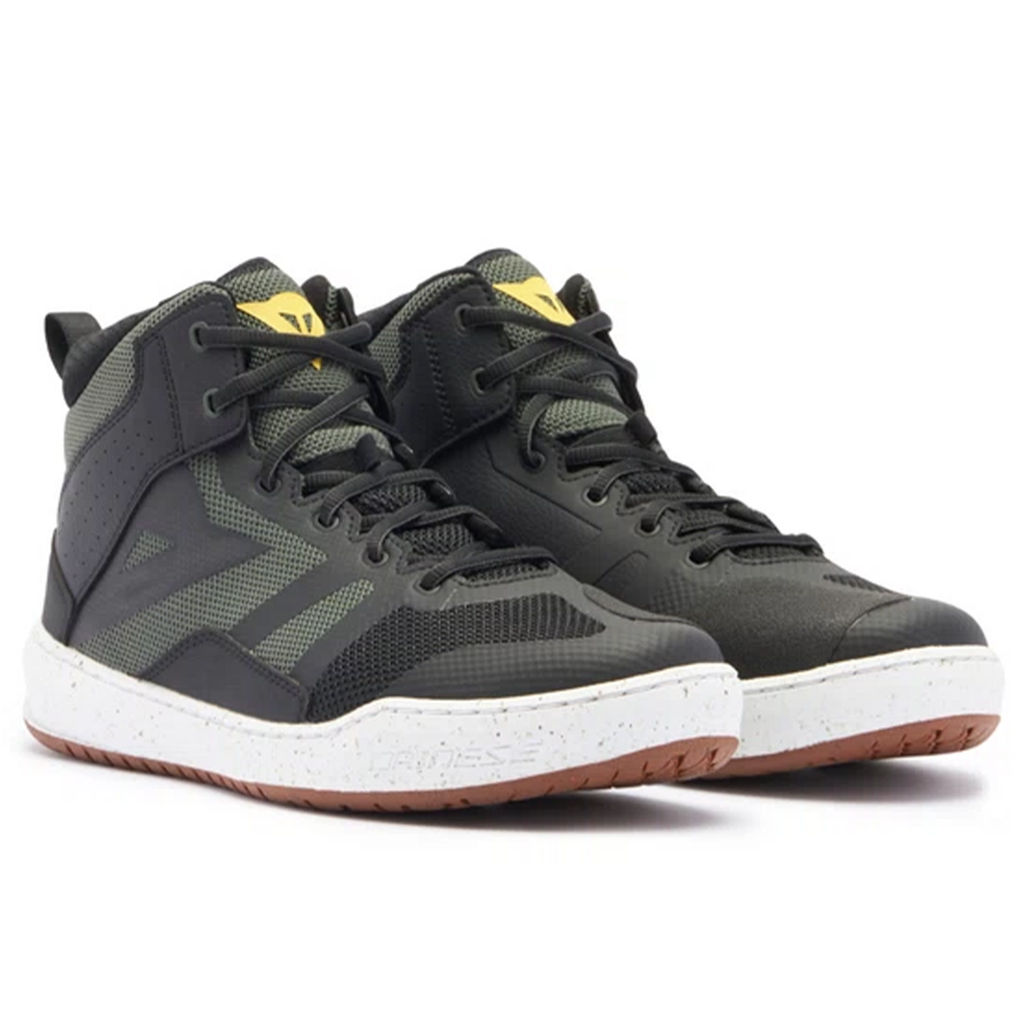 Dainese Suburb Air Shoes - Black/White/Army Green (50J)