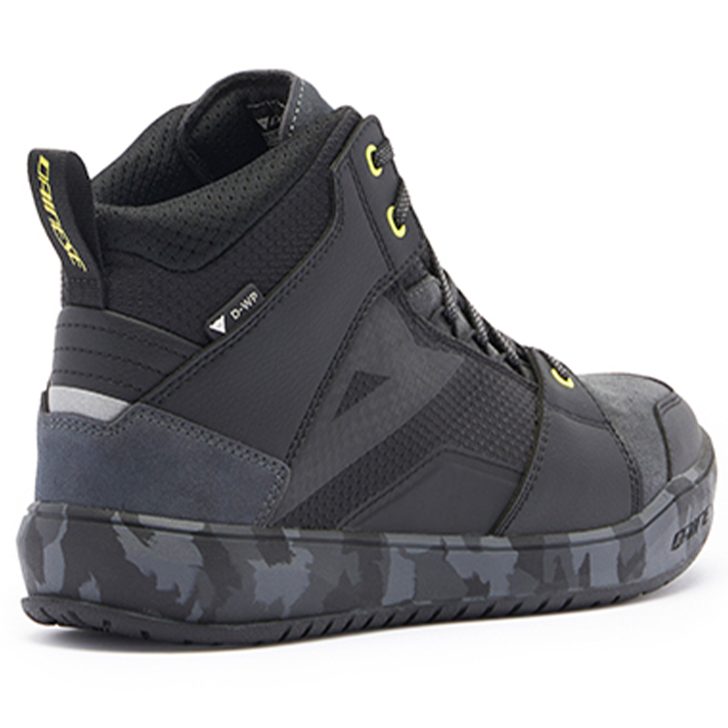 Dainese Suburb D-WP Shoes - Black-Camo-Acid Yellow (49J)