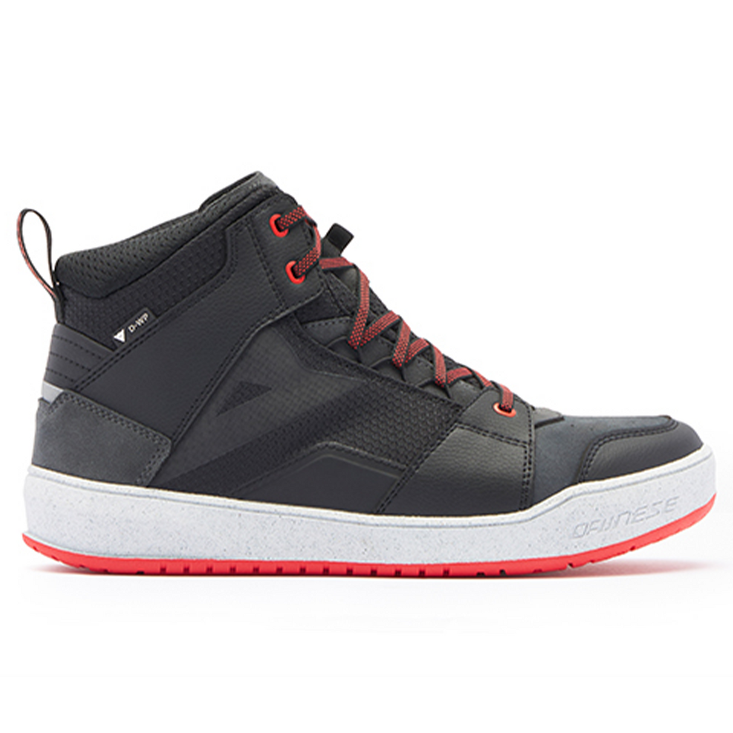 Dainese Suburb D-WP Shoes - Black-White-Red Lava (A66)