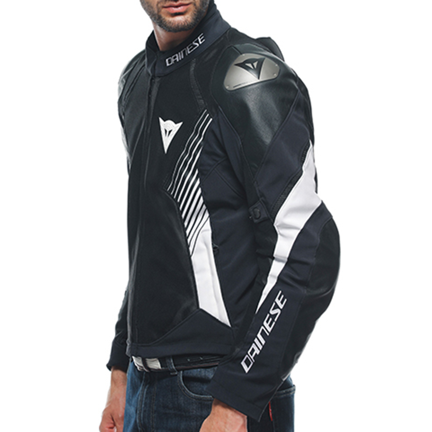 Dainese Super Rider 2 Abshell Jacket - Black/Black/White (948)