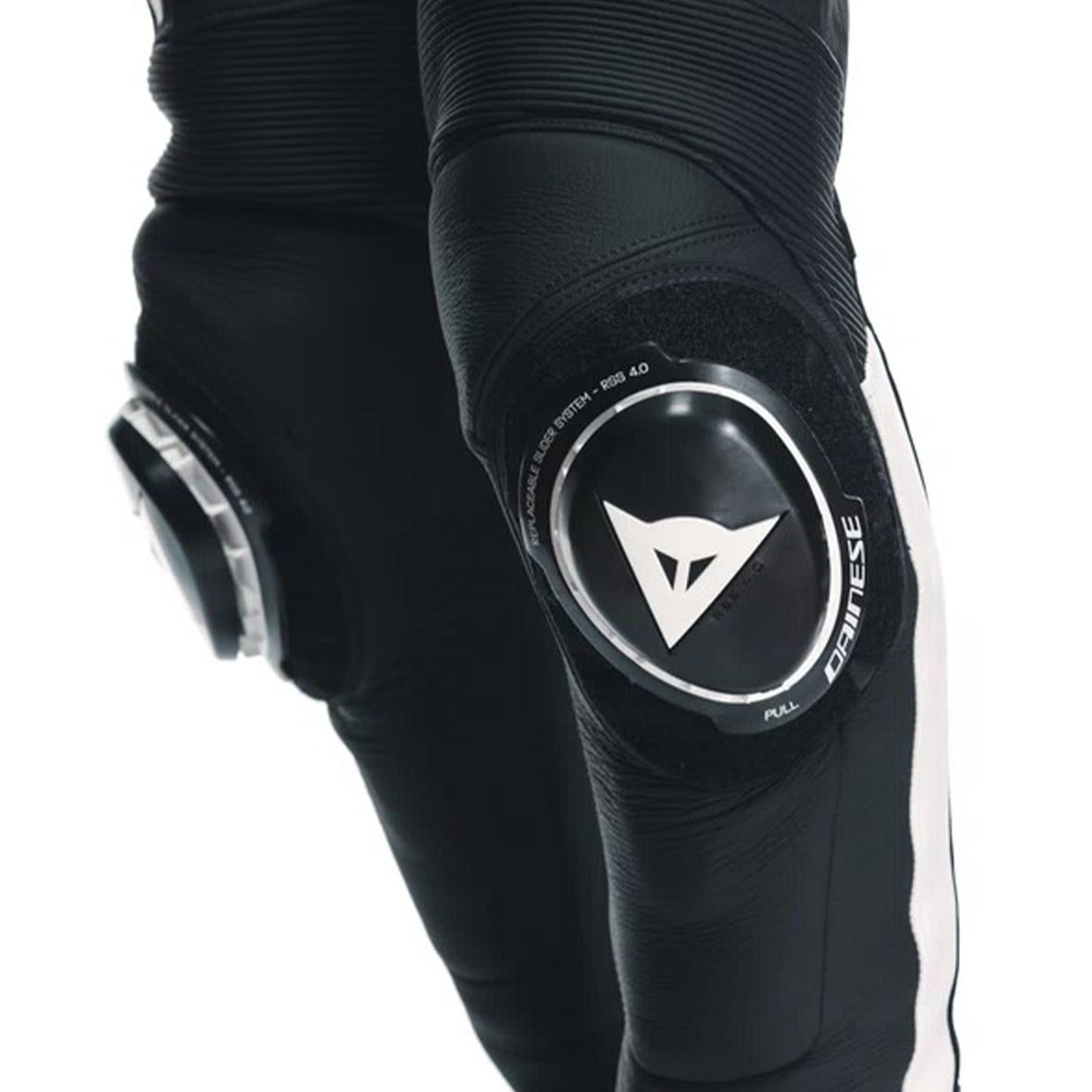 Dainese Super Speed Leather Regular Pants - Black/White (622)