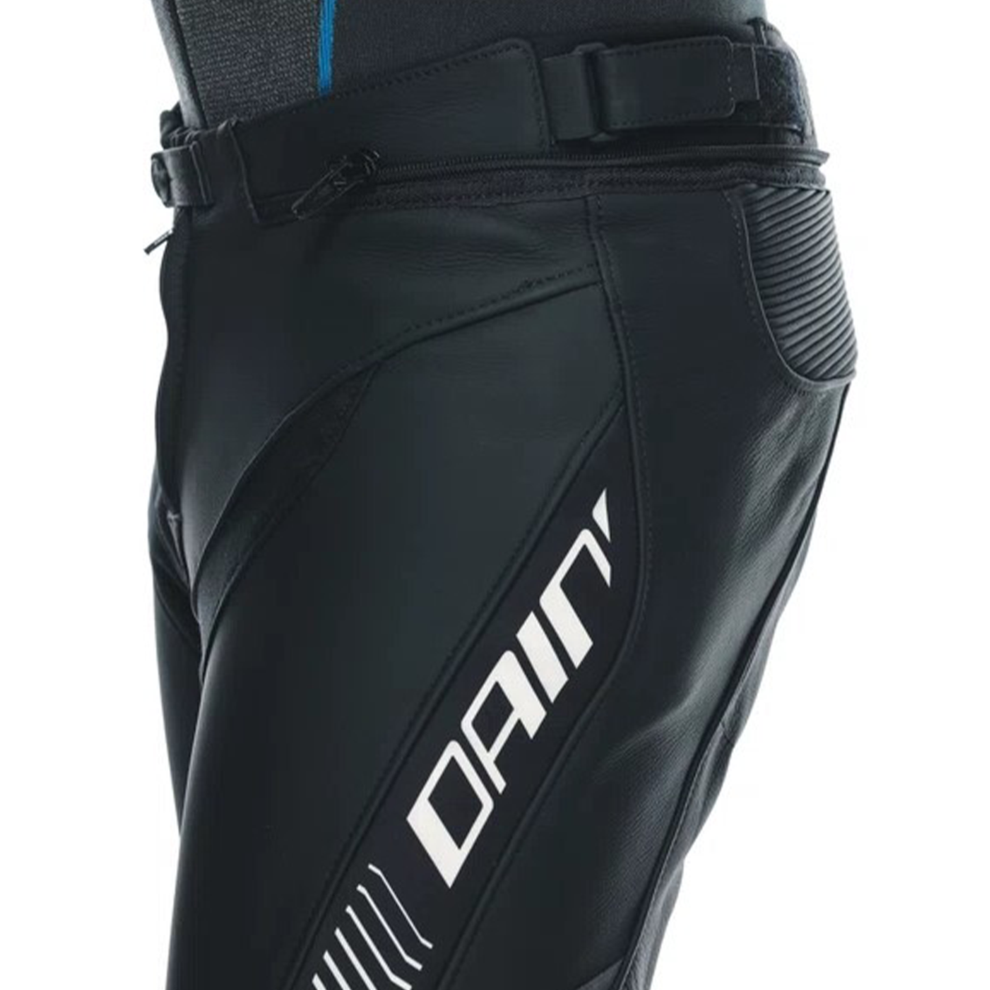 Dainese Super Speed Leather Regular Pants - Black/White (622)