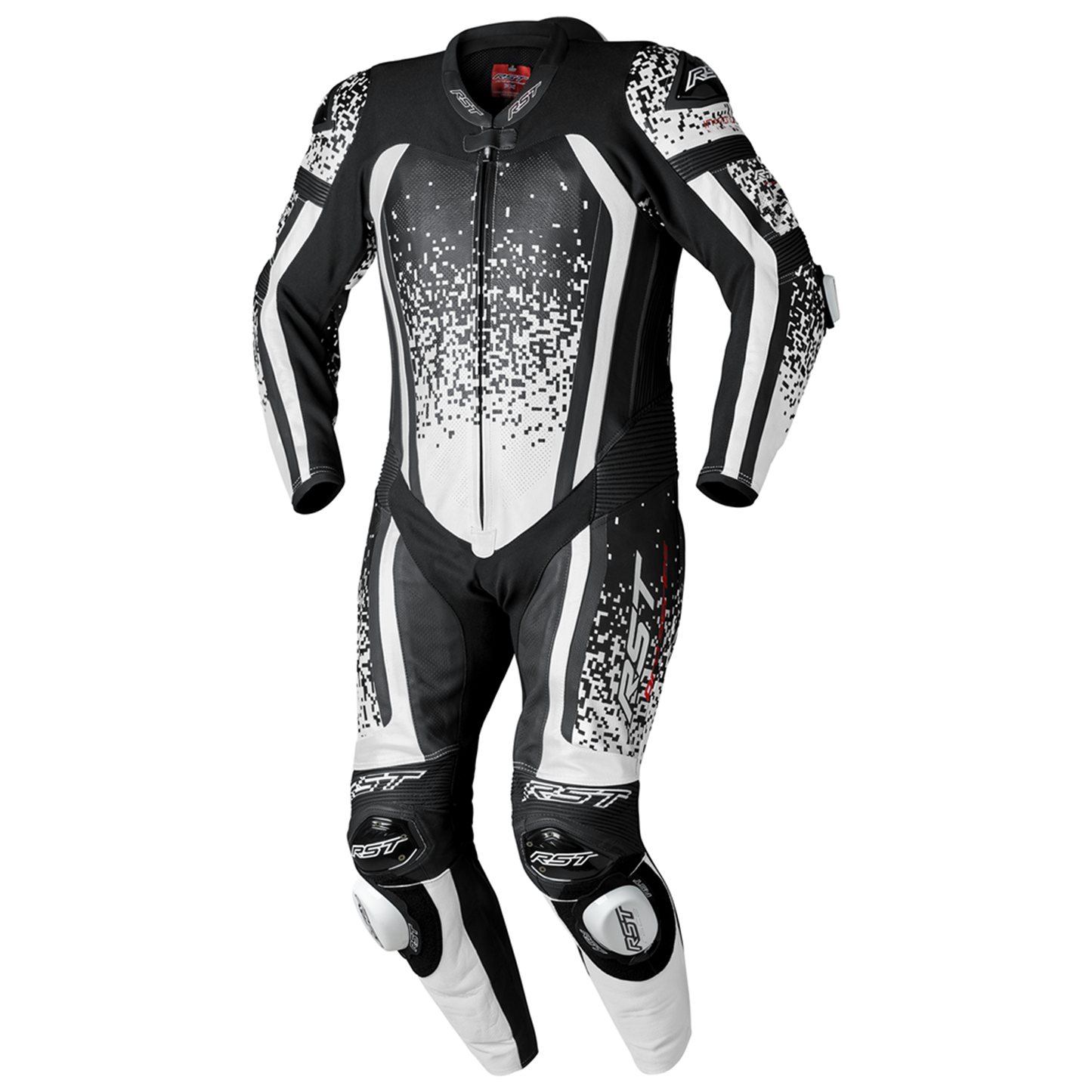 RST Pro Series Evo Airbag Men's Leather Suit - White Black