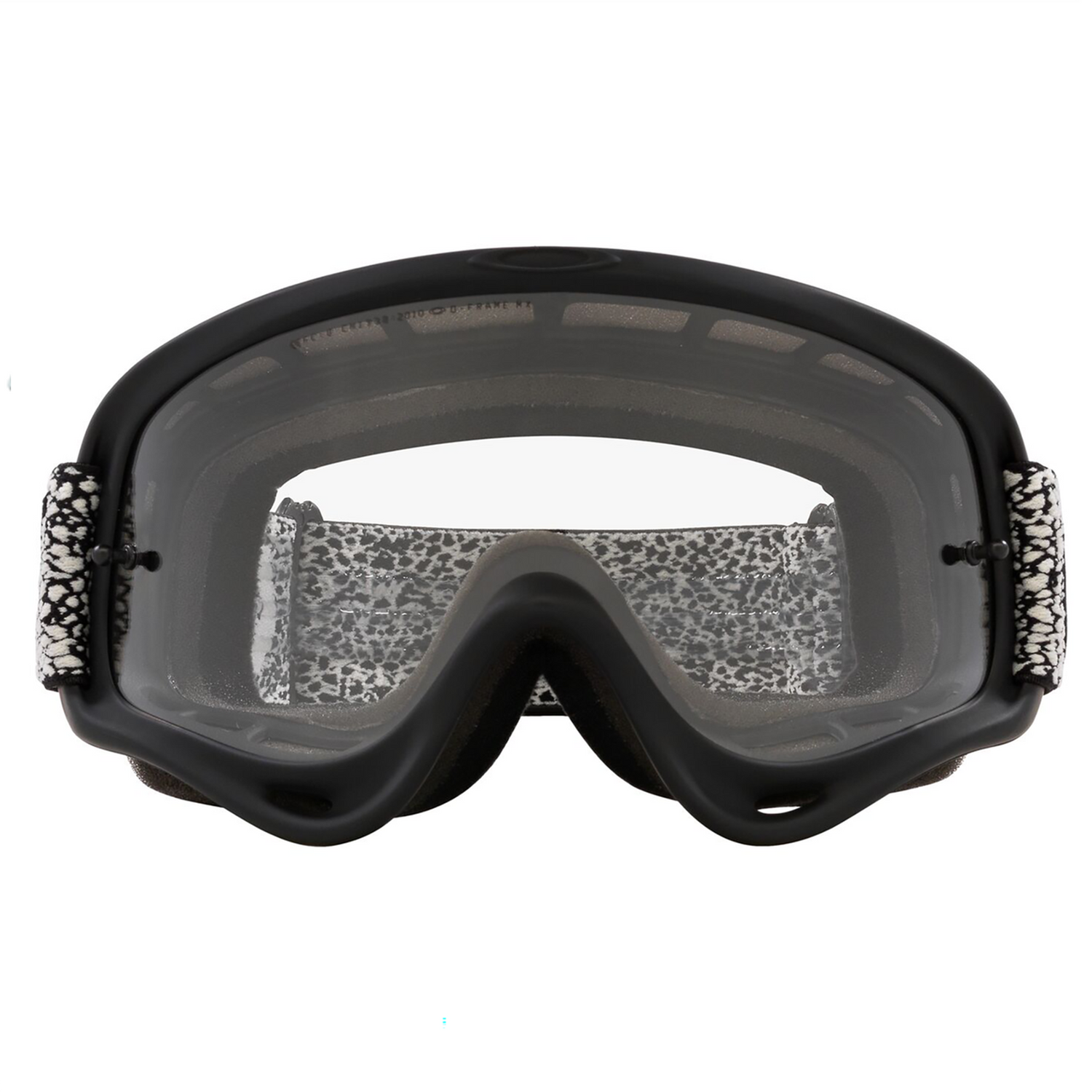 Oakley Oakley O-Frame MX Goggle (Grey Crackle) Clear Lens - Rear View