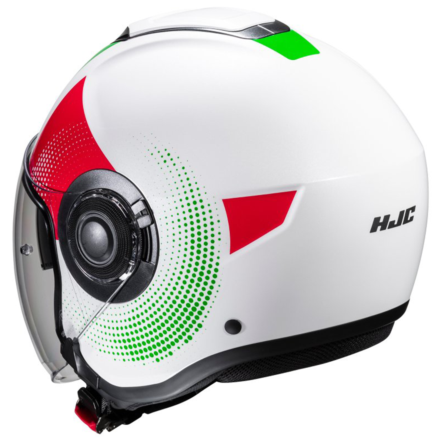 HJC I40N - Pyle Green/White/Red