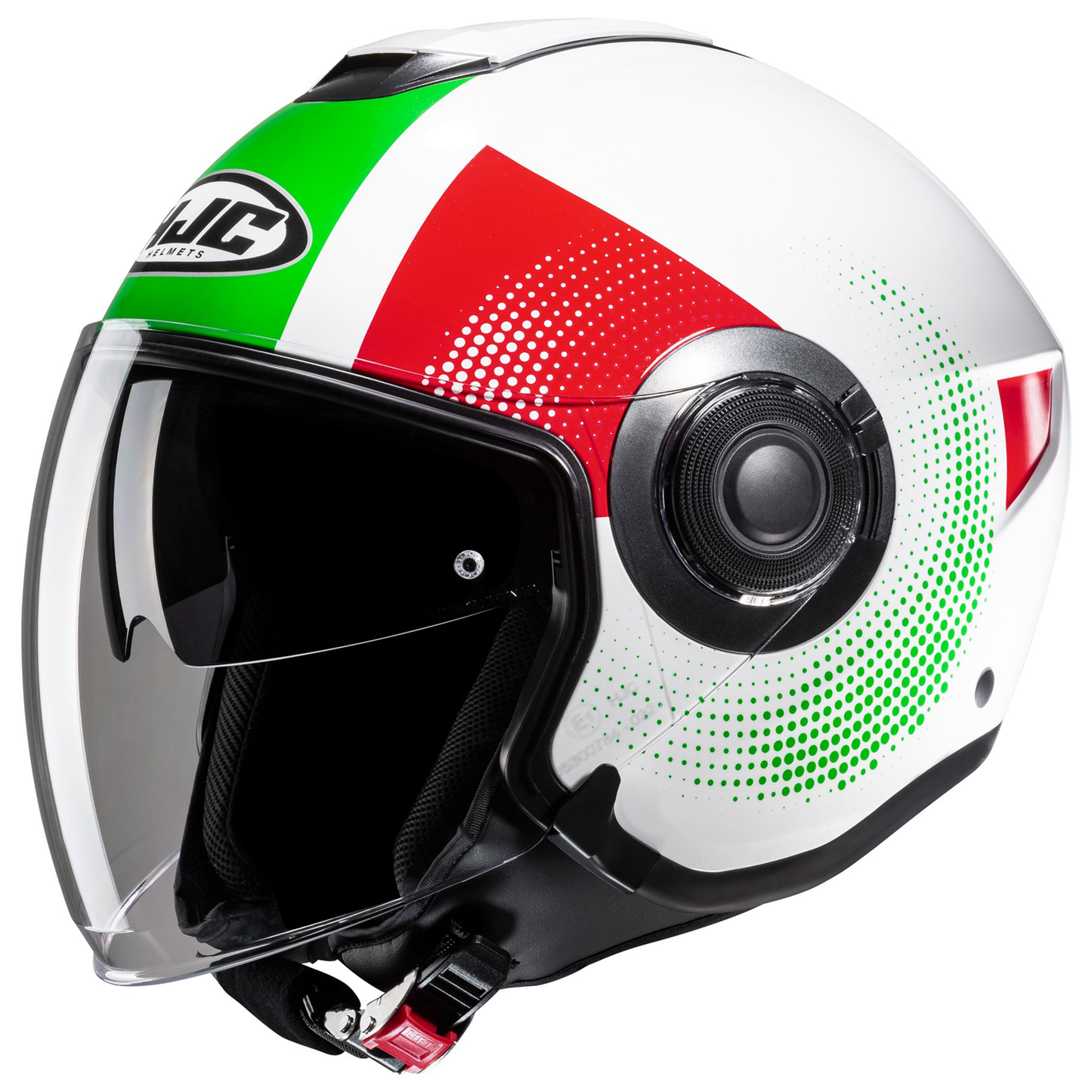 HJC I40N - Pyle Green/White/Red