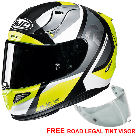 HJC RPHA 11 - Seeze Yellow - Includes Light Smoke Visor