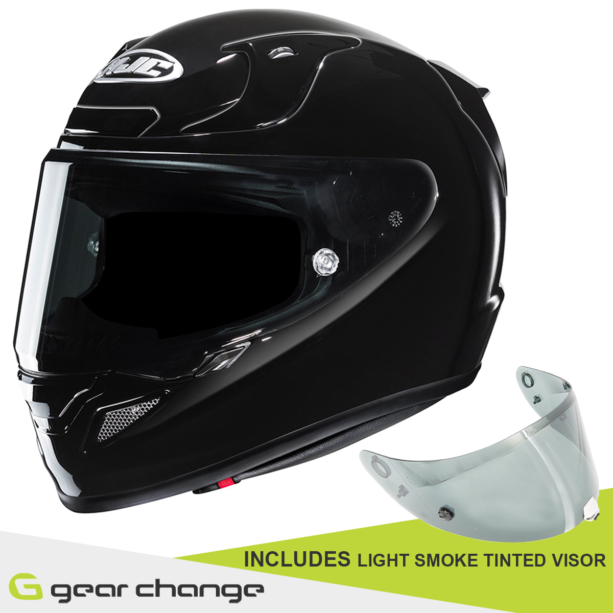 HJC RPHA 12 - Black - Includes Free Light Smoke Visor