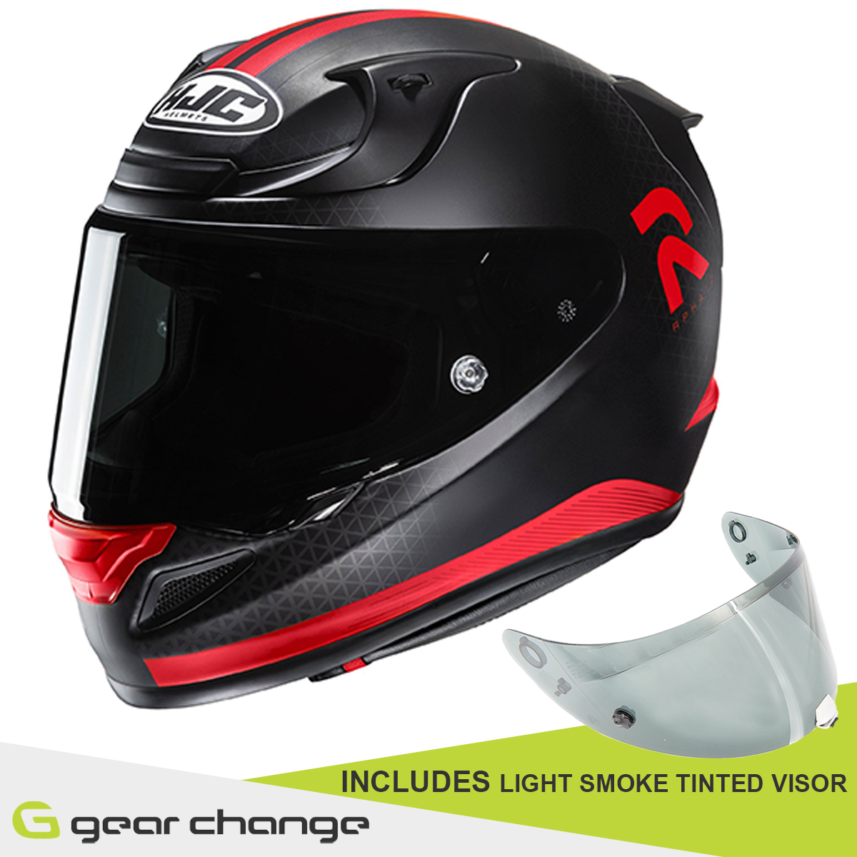 HJC RPHA 12 - Enoth Red - Includes Free Light Smoke Visor