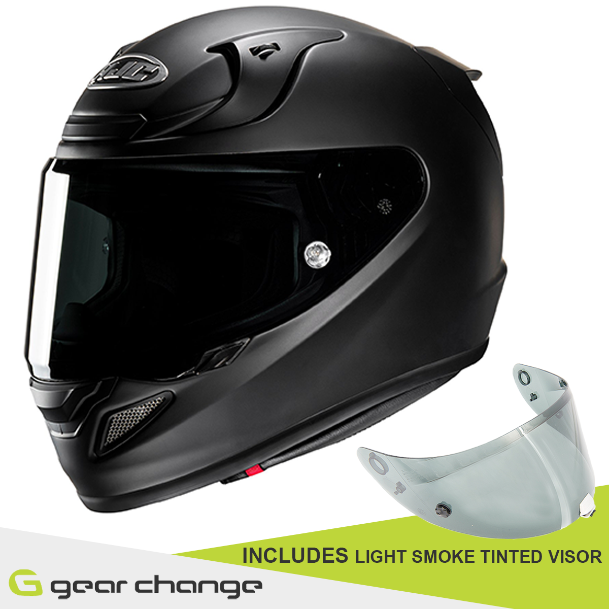 HJC RPHA 12 - Matt Black - Includes Free Light Smoke Visor