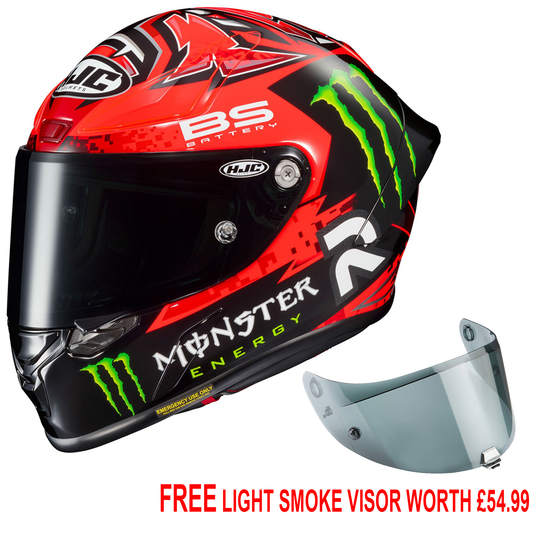 HJC RPHA 1 - Fabio Quartararo Rep MC1 - Free Light Smoke Visor