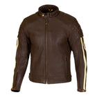 Merlin Icon D3O® Leather Jacket - Brown / Cream