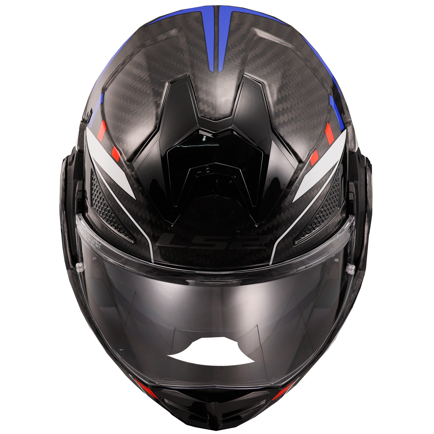 LS2 FF901 Advant-X Carbon Motorcycle Helmet Future Gloss White Blue ...