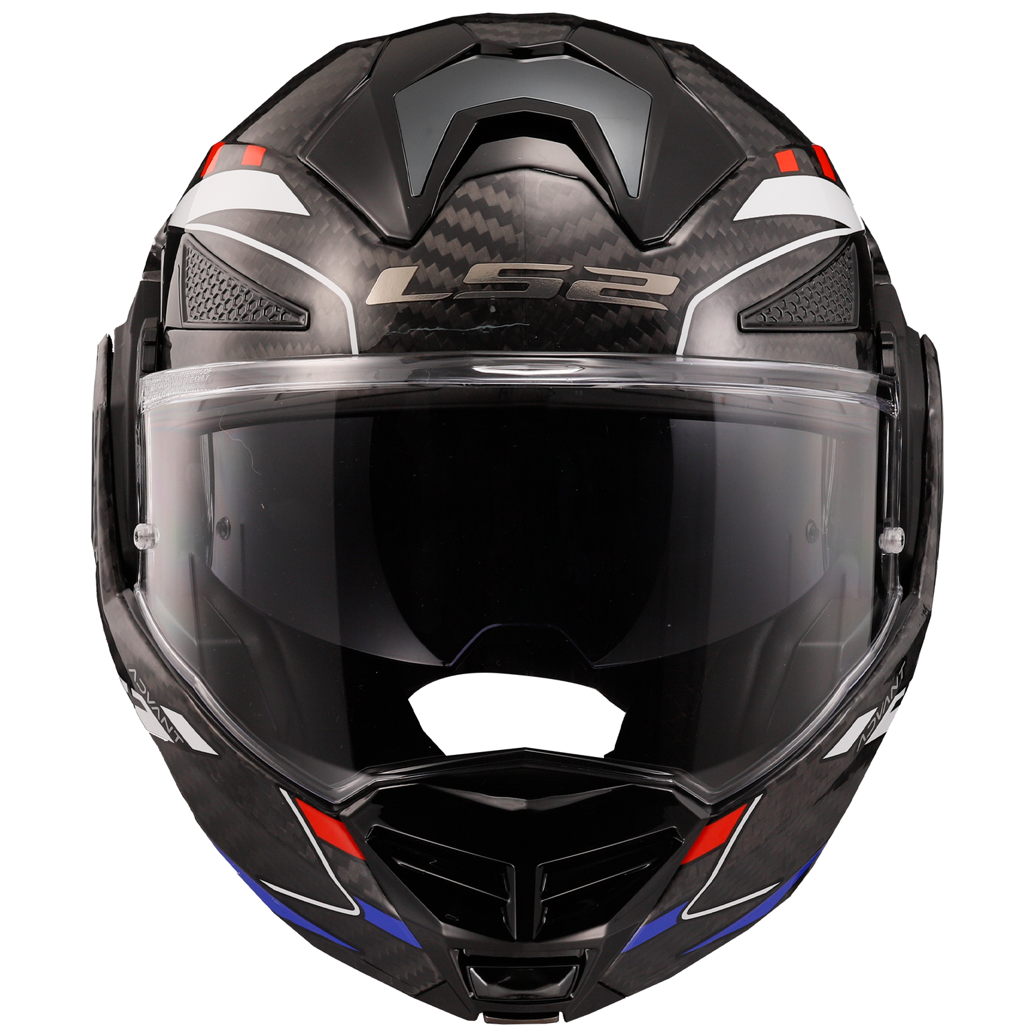 LS2 FF901 Advant-X Carbon Motorcycle Helmet Future Gloss White Blue – Gear Change Online