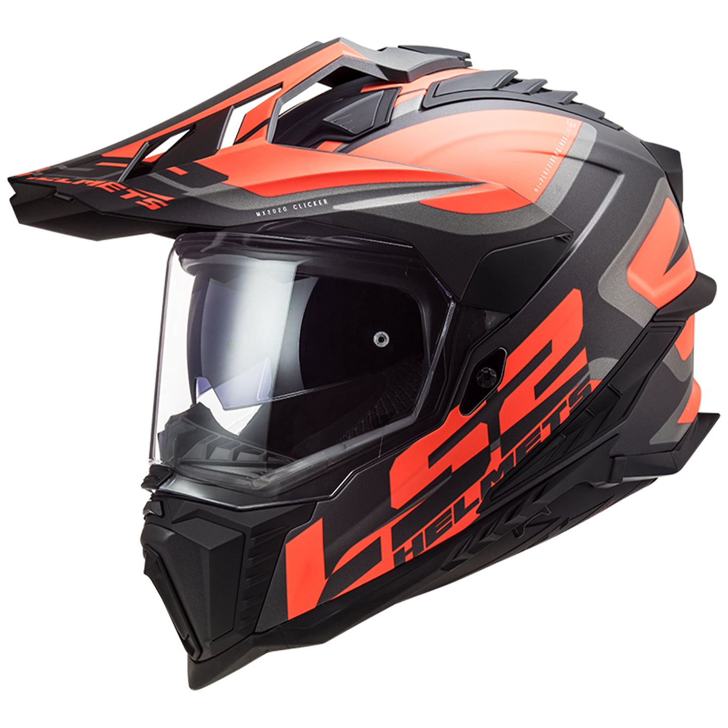 LS2 MX701 Explorer - Alter Matt Black Fluo Orange