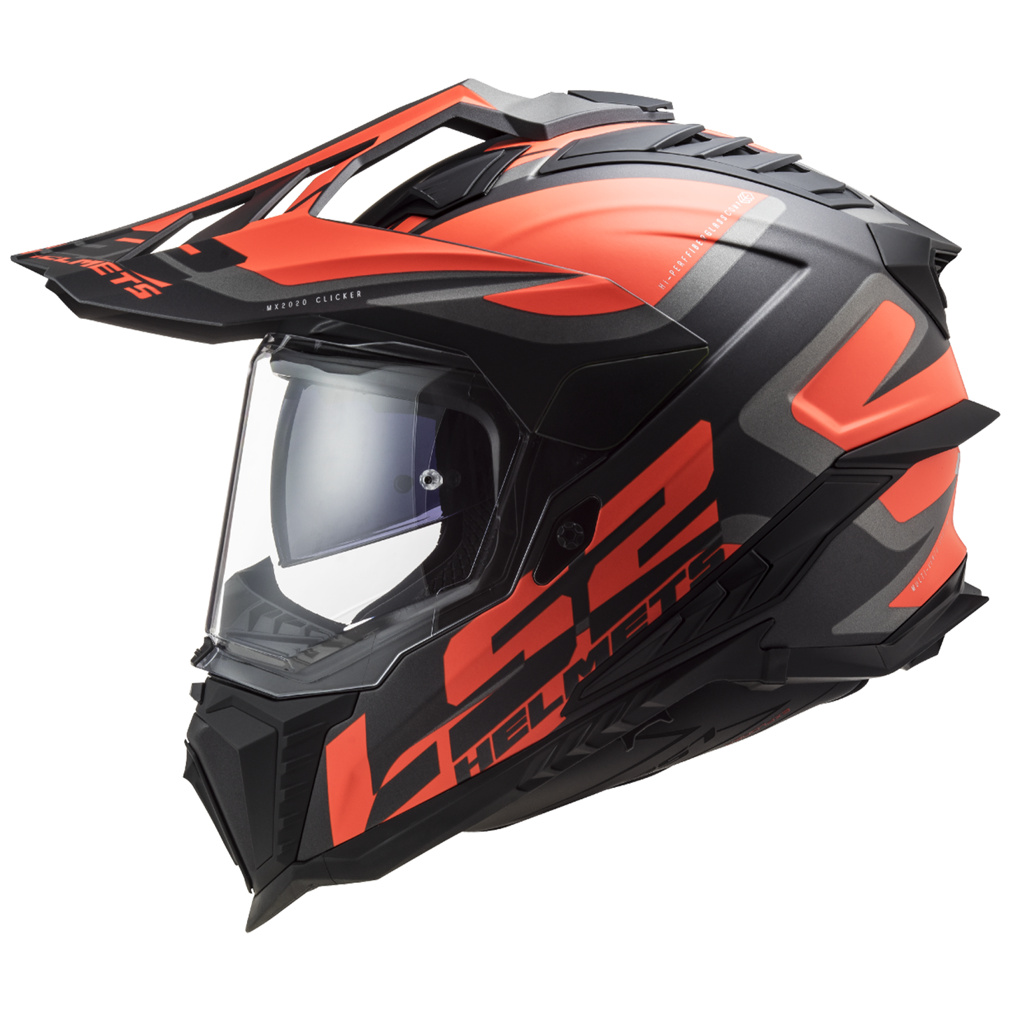 LS2 MX701 Explorer - Alter Matt Black Fluo Orange