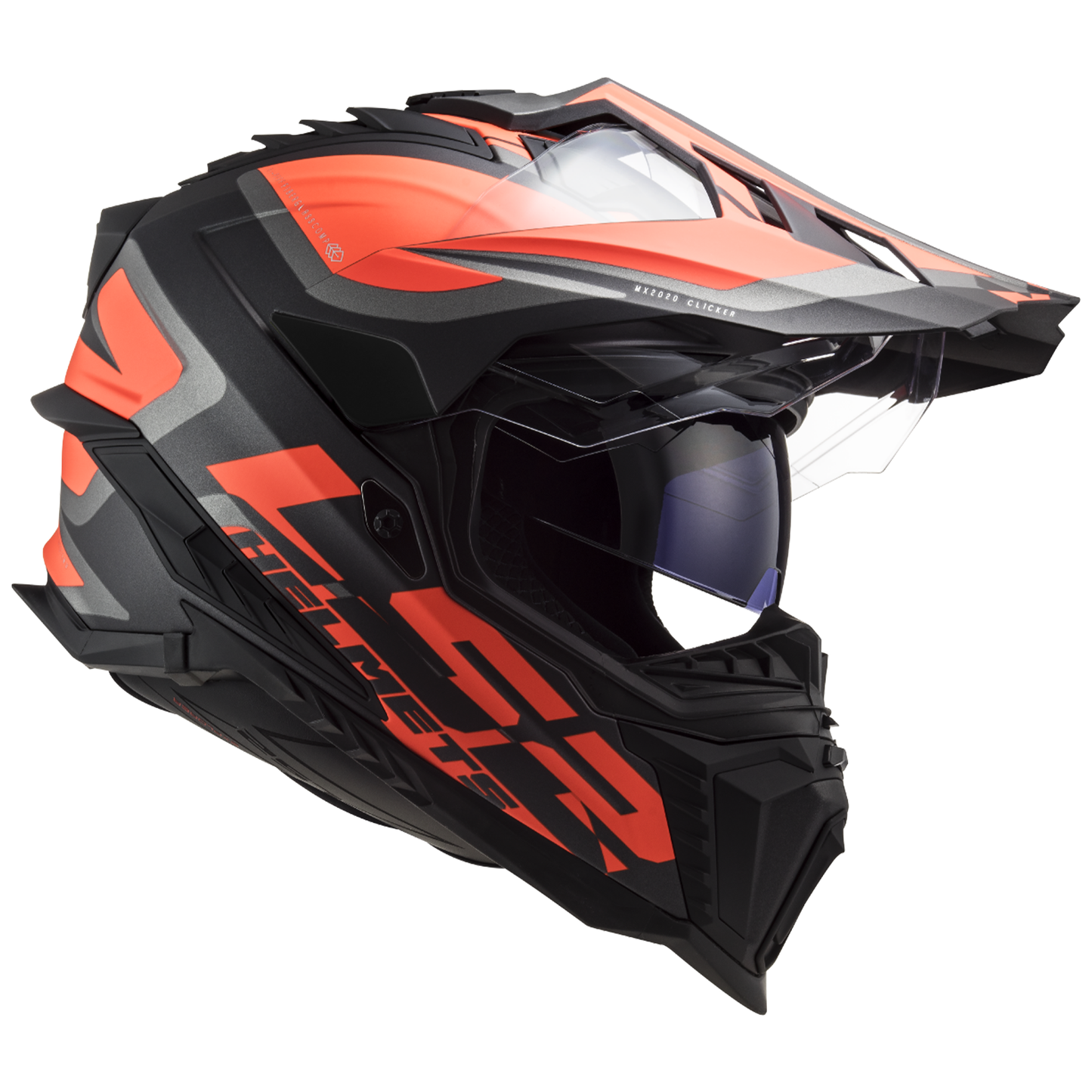 LS2 MX701 Explorer - Alter Matt Black Fluo Orange